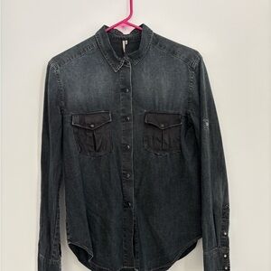 IRO Charcoal Button Down Shirt